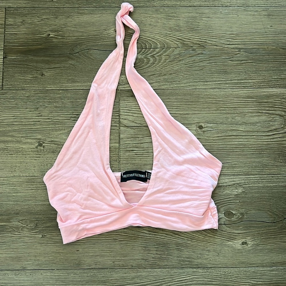 pink halter top